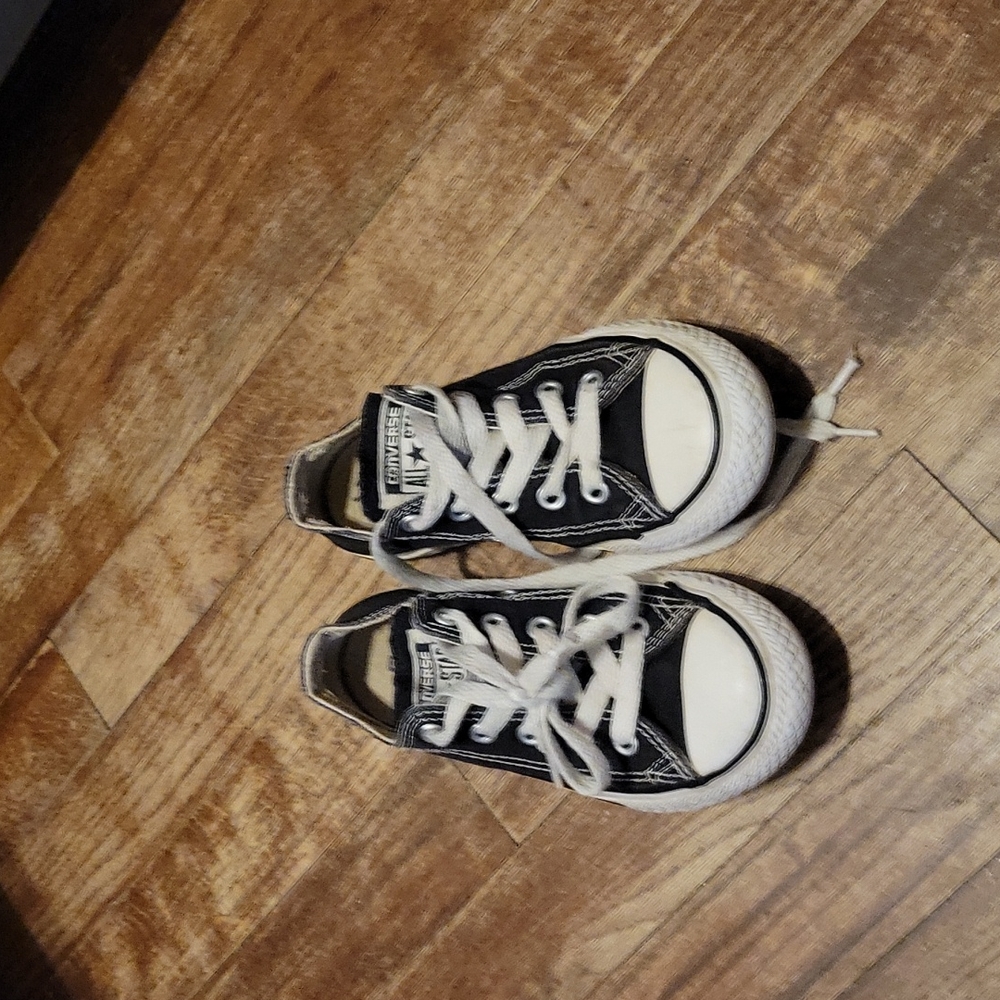 Youth size 11 Black Converse